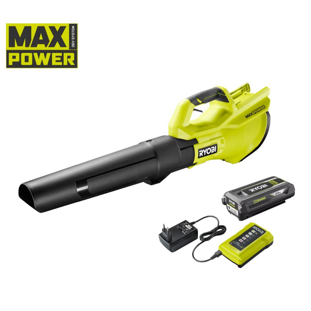 Ryobi MAX POWER akkupuhallin RY36BLB-120 (2,0 Ah)