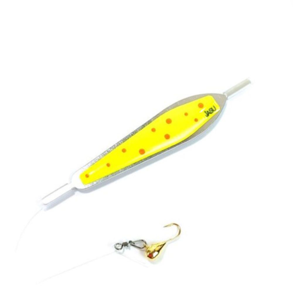 Jasu liukupilkki 6 cm kelta/oranssi + 4 mm morri