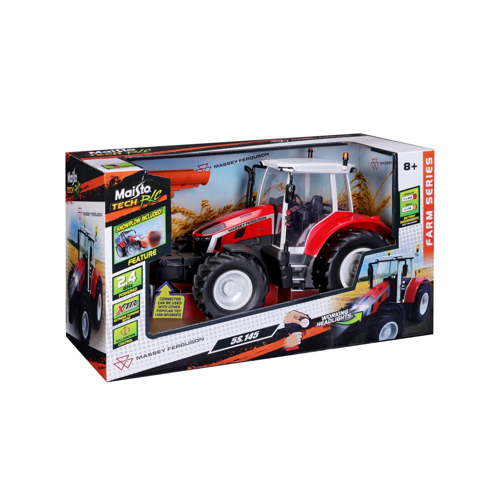Maisto Tech RC Traktori Massey Ferguson lumiauralla