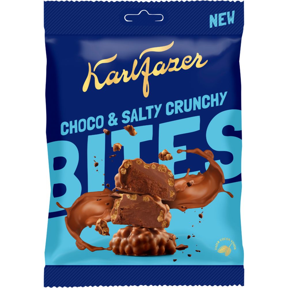 Karl Fazer Choco & Salty Crunchy Bites pussi 94g