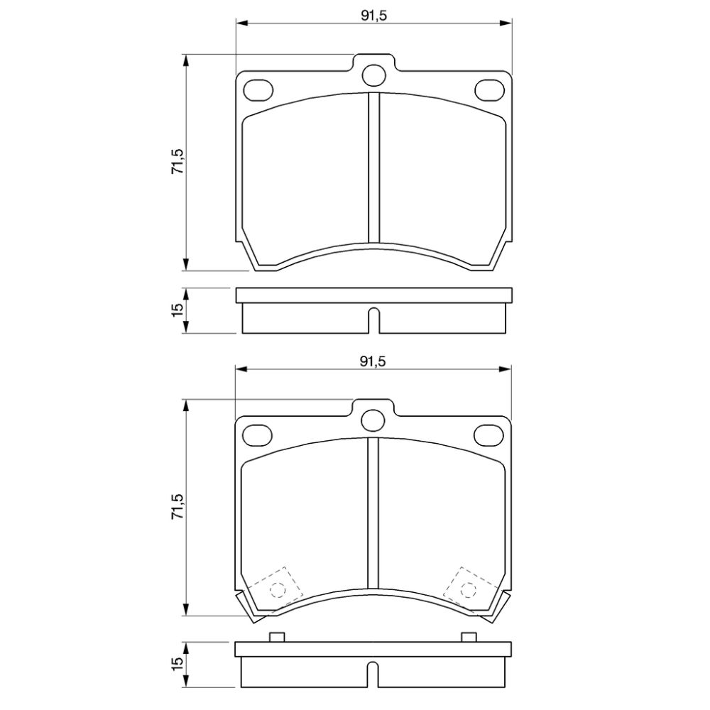 Piduriklotside komplekt 97-22872