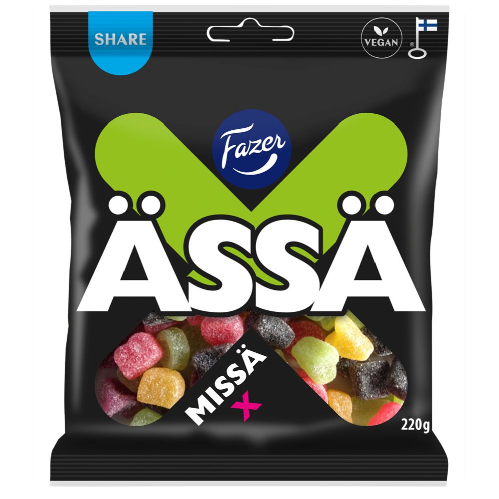 Missä X Kirpeä karkkipussi 220g