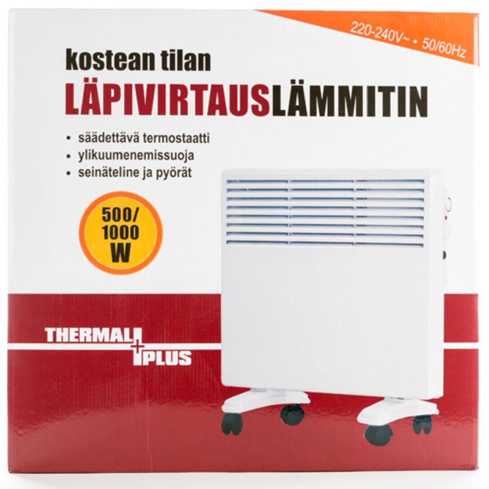 ThermalPlus niiskete ruumide läbivooluradiaator 1000 W IPX4