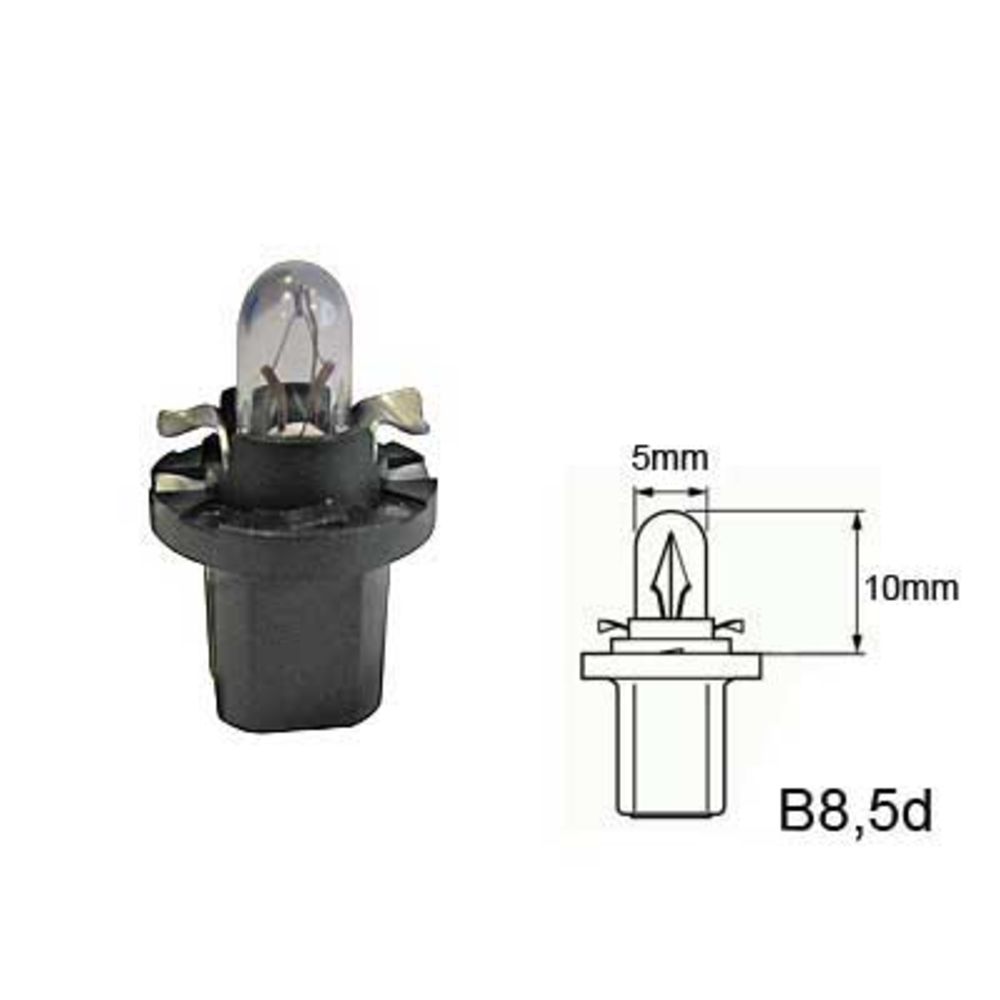 B8,5dBAX10d-polttimopari 12V/1,2W