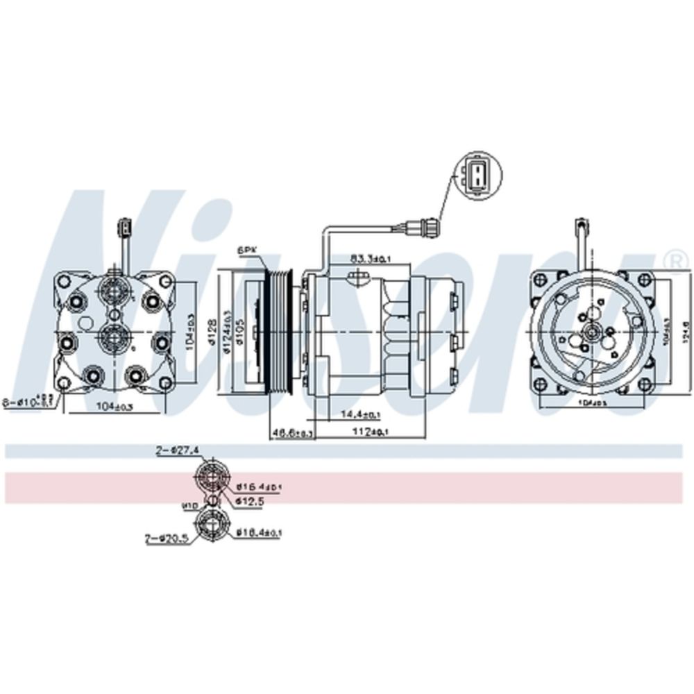 Ilmastointilaitteen kompressori 30-00155