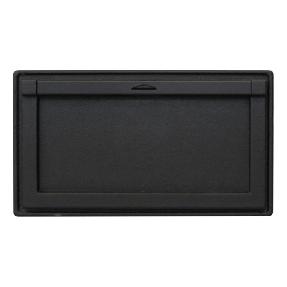 Pisla HTT612 tuhkaluukku 270 mm X 130 mm täysmusta