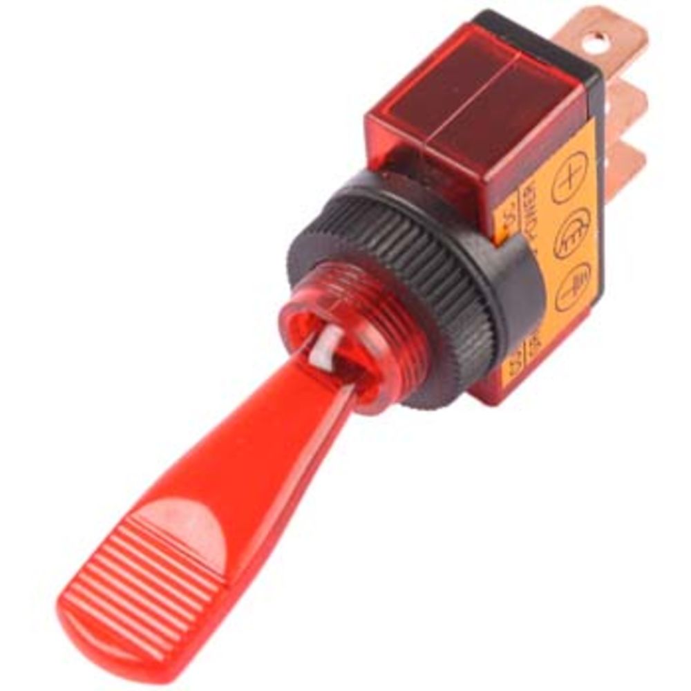 Vippströmbrytare röd lampa