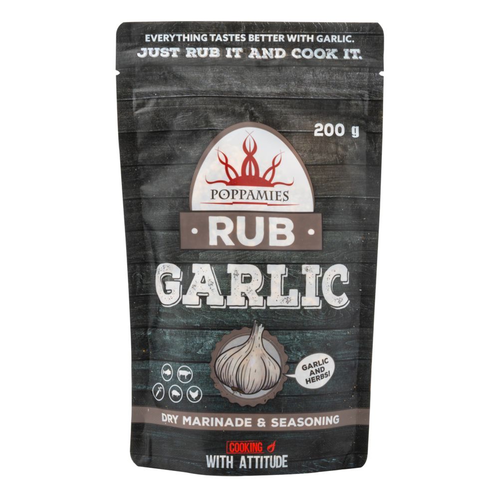 Poppamies Rub Garlic mausteseos 200 g