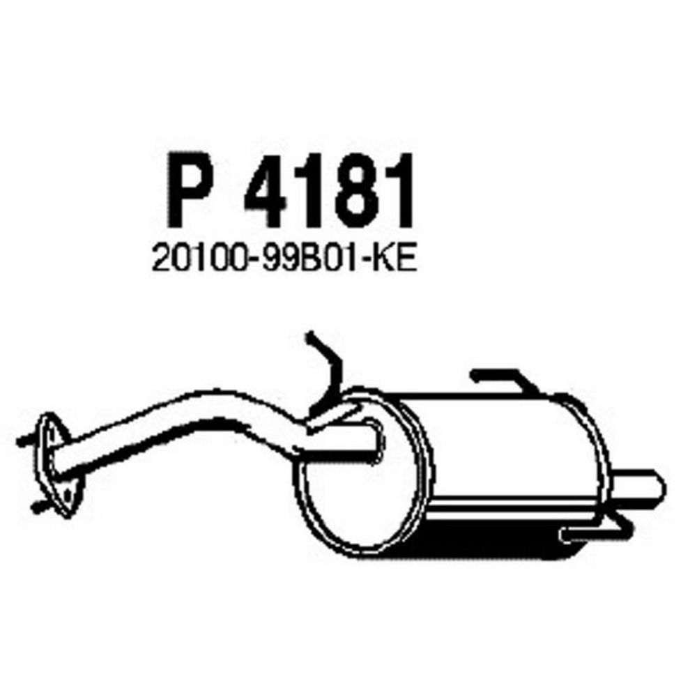 Bakre ljuddämpare 14-4213