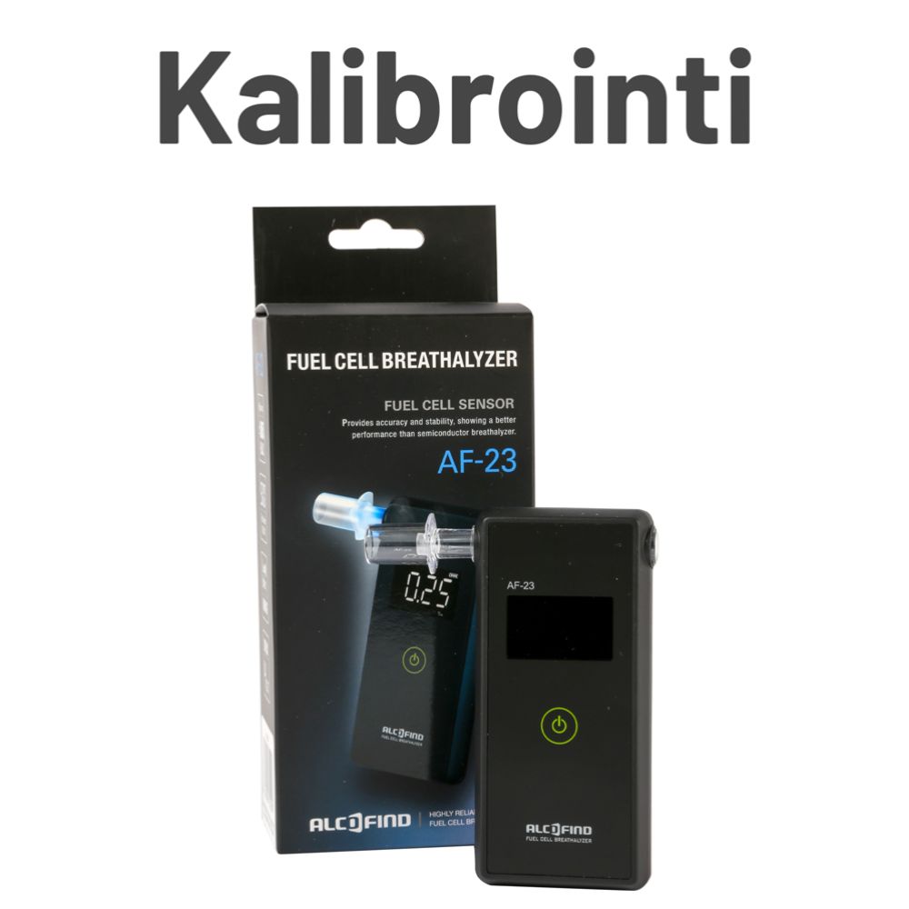 AlcoFind alkometrien kalibrointi