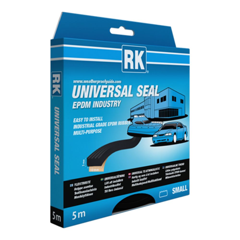 RK EPDM-yleistiiviste 5 x 10 mm, 5 m musta