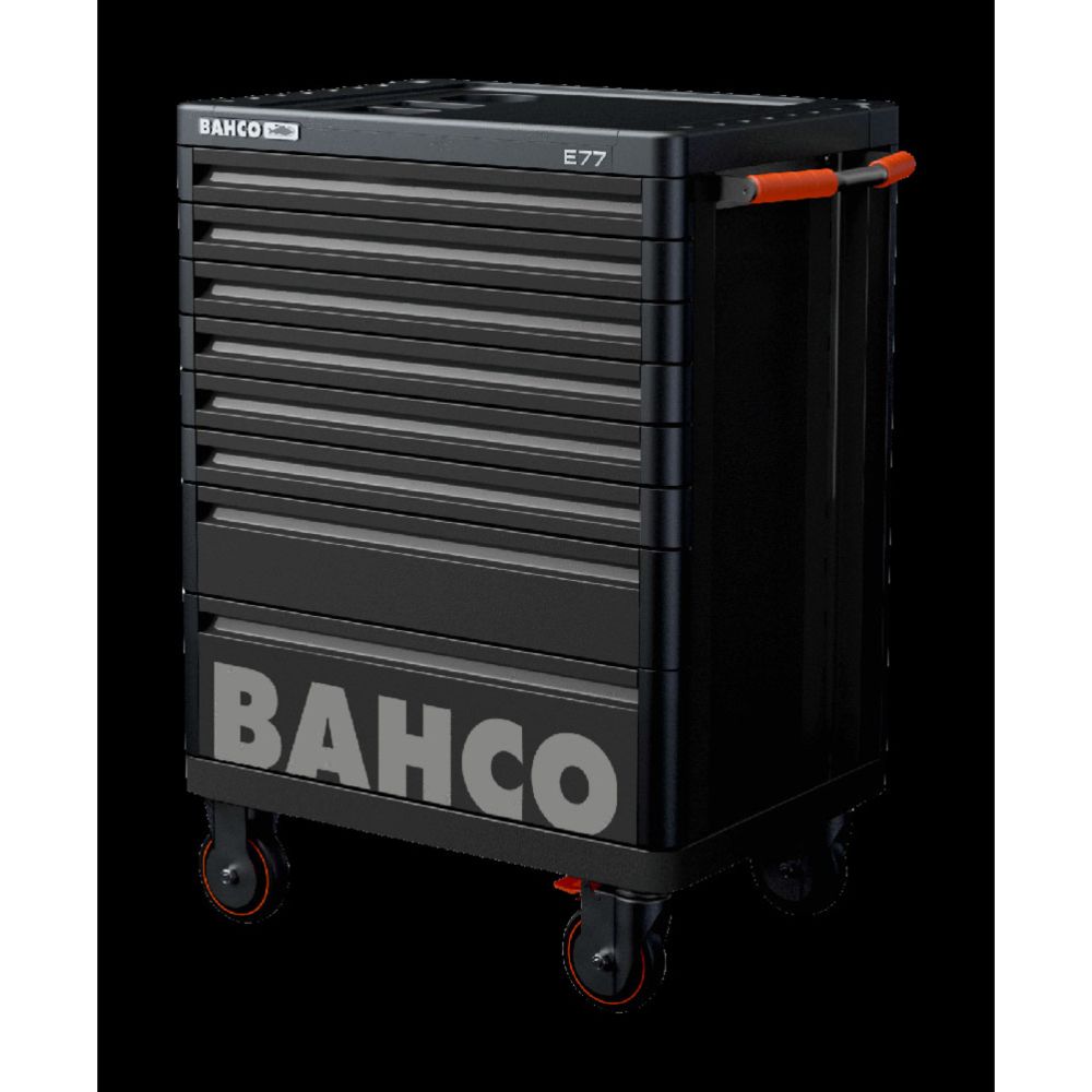 Bahco 1477K8BLACK tööriistakäru E77 Premium Storage HUB 26" 8 sahtlit must
