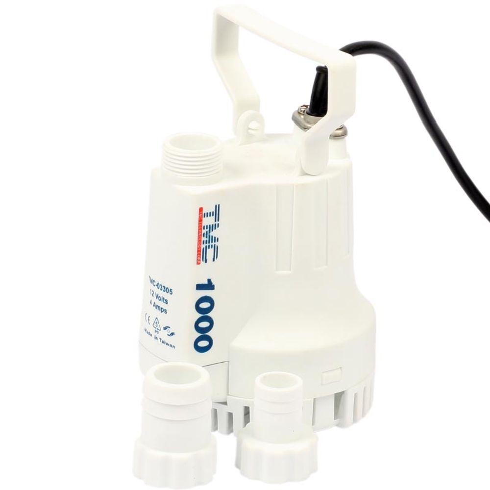 Dränkbar pump 3750 l/h lyfthöjd 2,4 m 12 V
