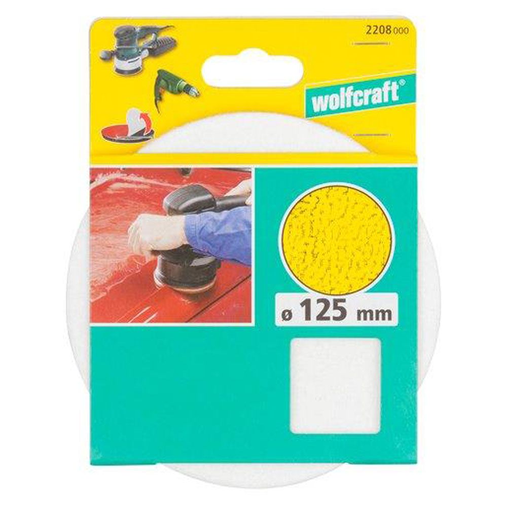 Wolfcraft® polerskiva kardborre 125 mm