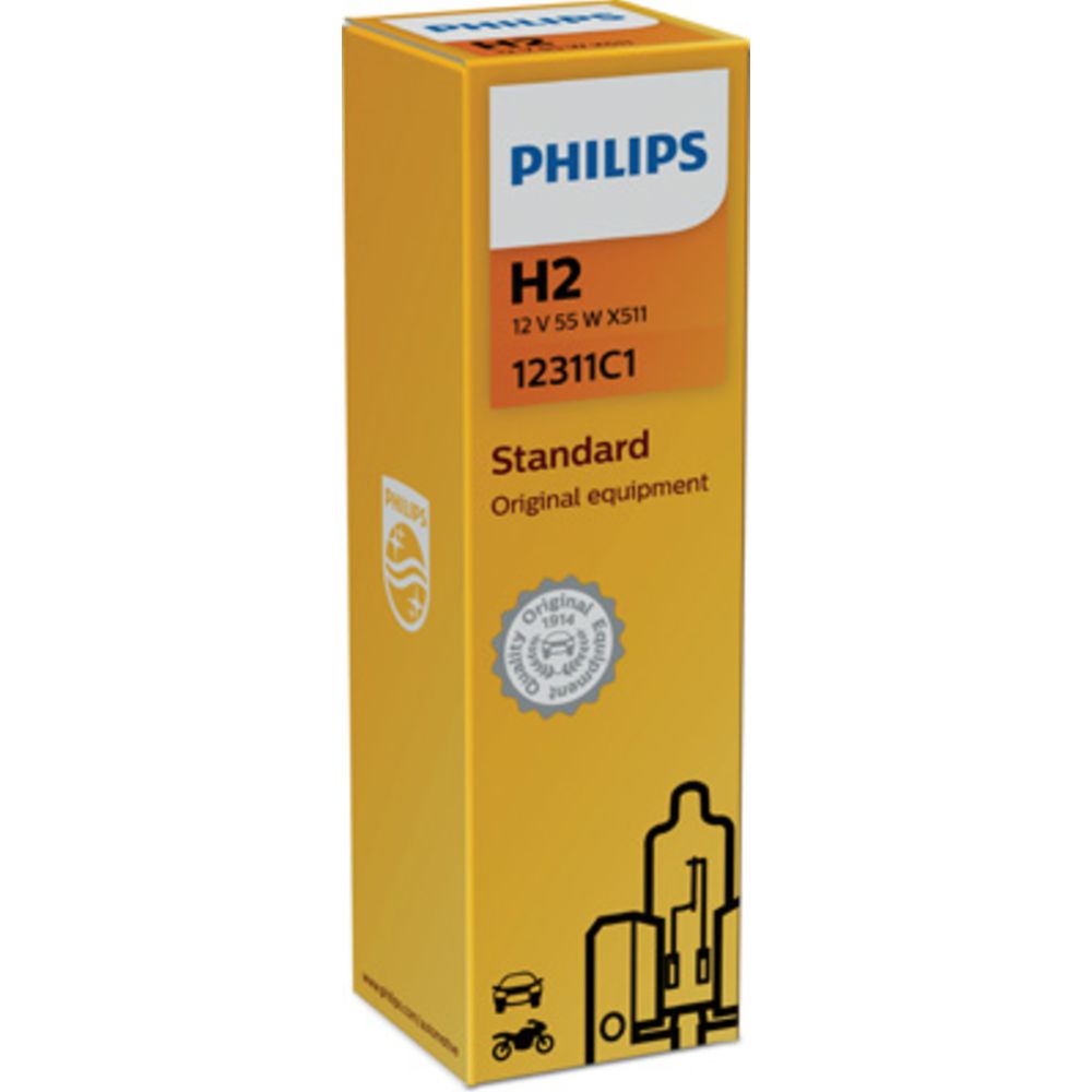 Philips H2 autopirn, 12 V 55 W