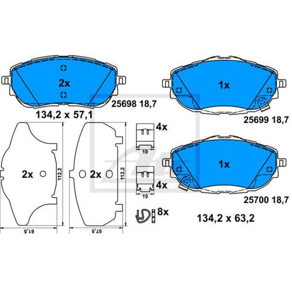Piduriklotside komplekt 22-0679