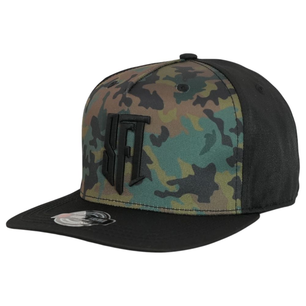 Stunt Freaks Team camo snapback lippalakki