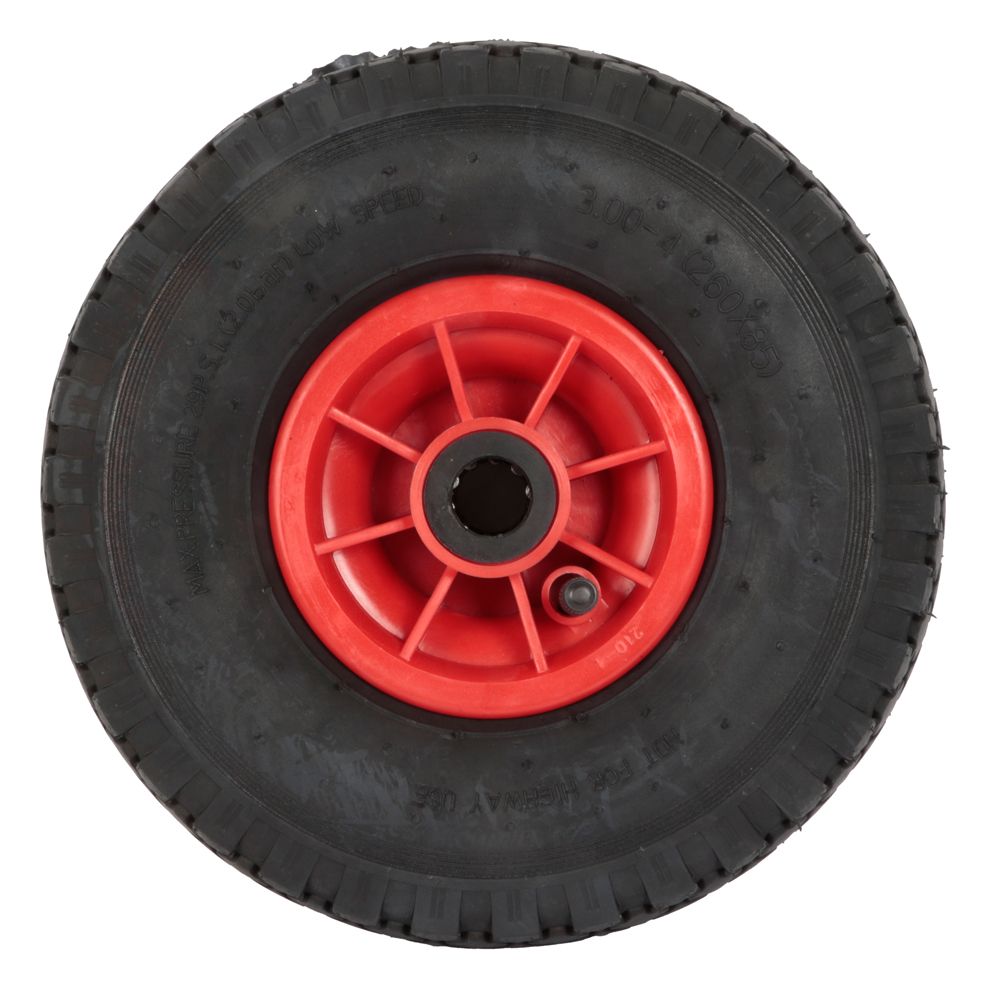 Luftgummihjul 260 x 85 x 20 plastfälg