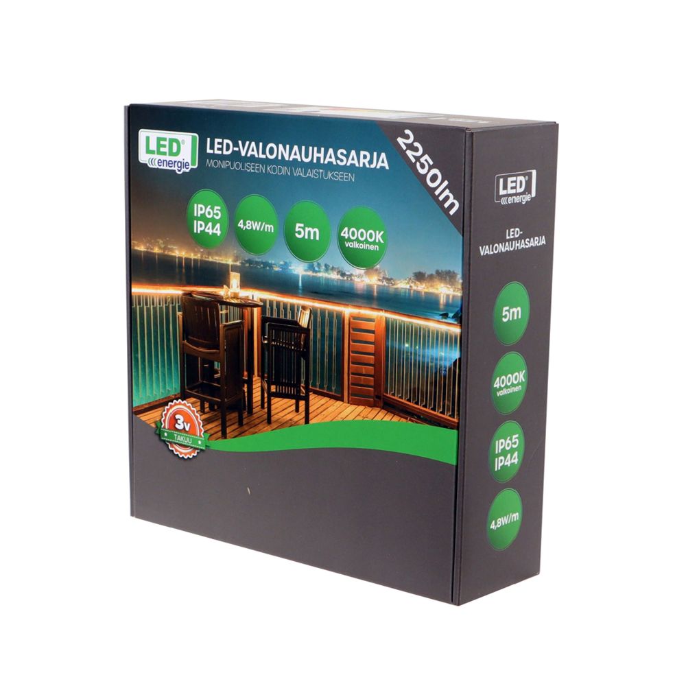 Led Energie LED-valonauhasarja 5 m 24 W 2250 lm 4000 K IP44/IP65