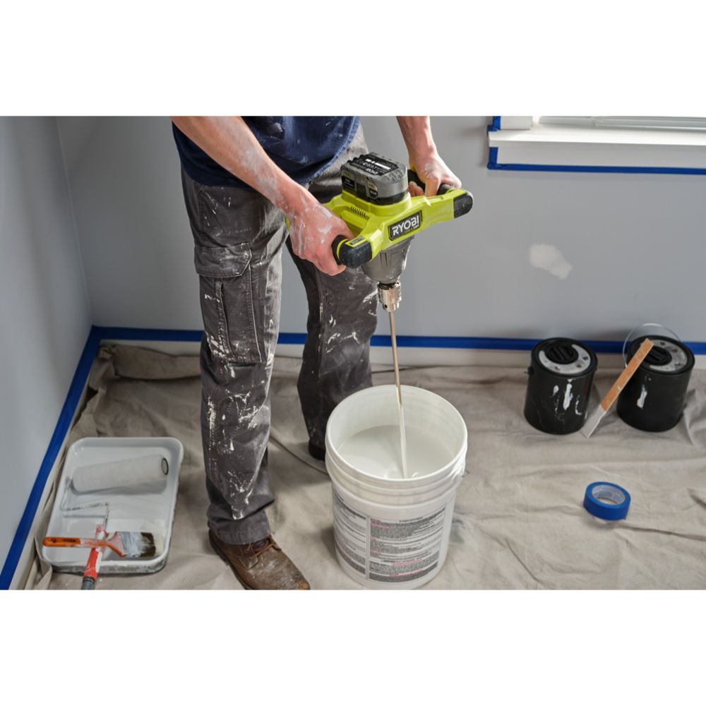 Ryobi ONE+ RPM18X-0 batteridriven omrörare, utan batteri