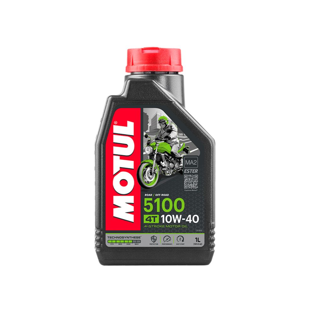Motul 5100 10W-40 4T synteettinen moottoriöljy 1 l
