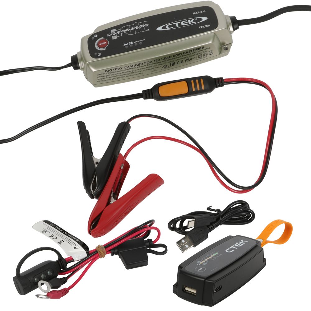 CTEK MXS 5.0 akkulaturipaketti