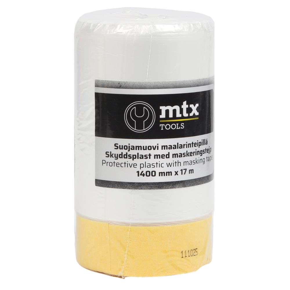 MTX skyddsplast med maskeringstejp 1400 mm x 17 m
