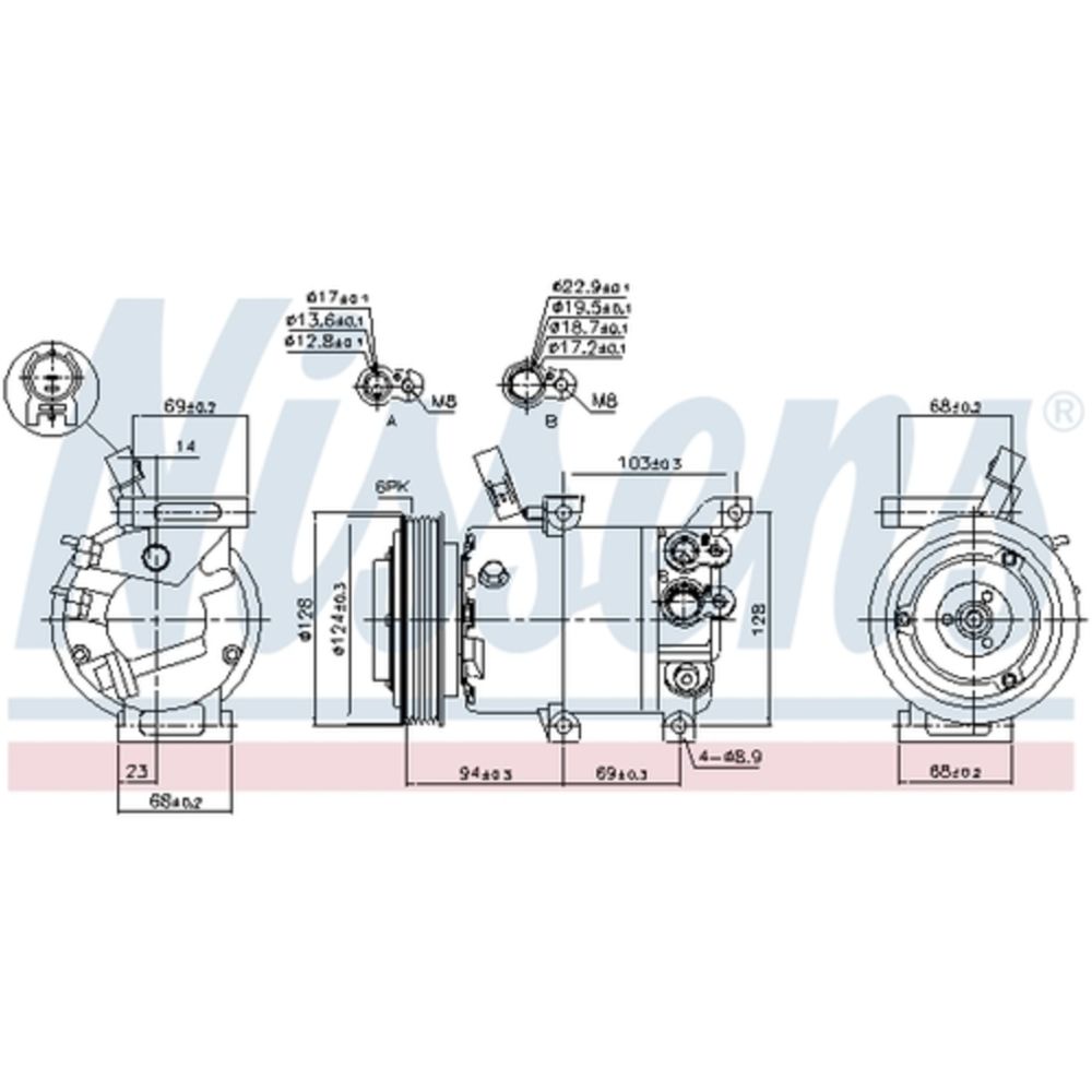 Ilmastointilaitteen kompressori 30-00356