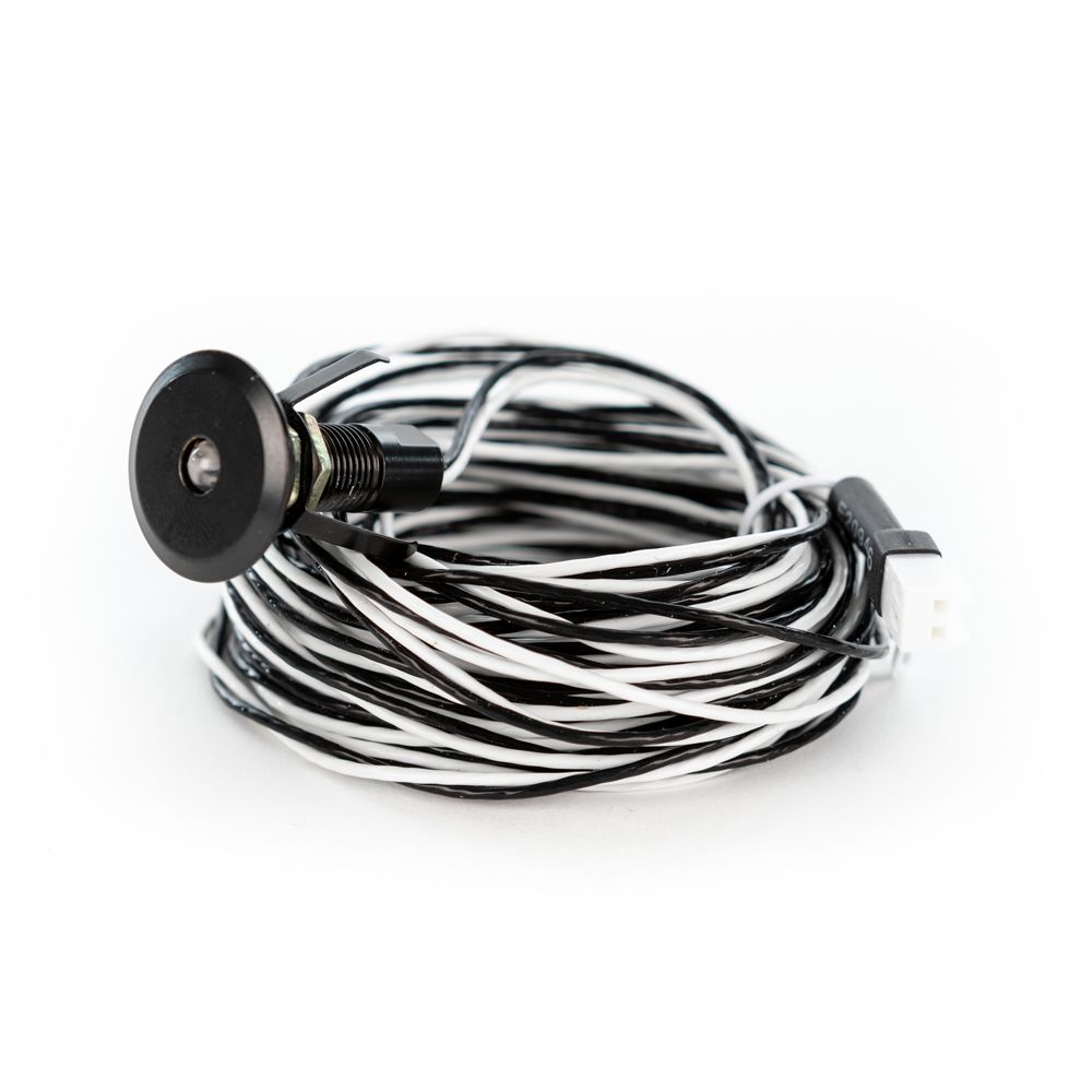 Extra LED-lampa till bastubelysningsserie, svart, 5 m sladd (teflon)