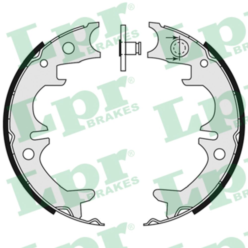 Bromsbackar, sats, parkeringsbroms 22-3497