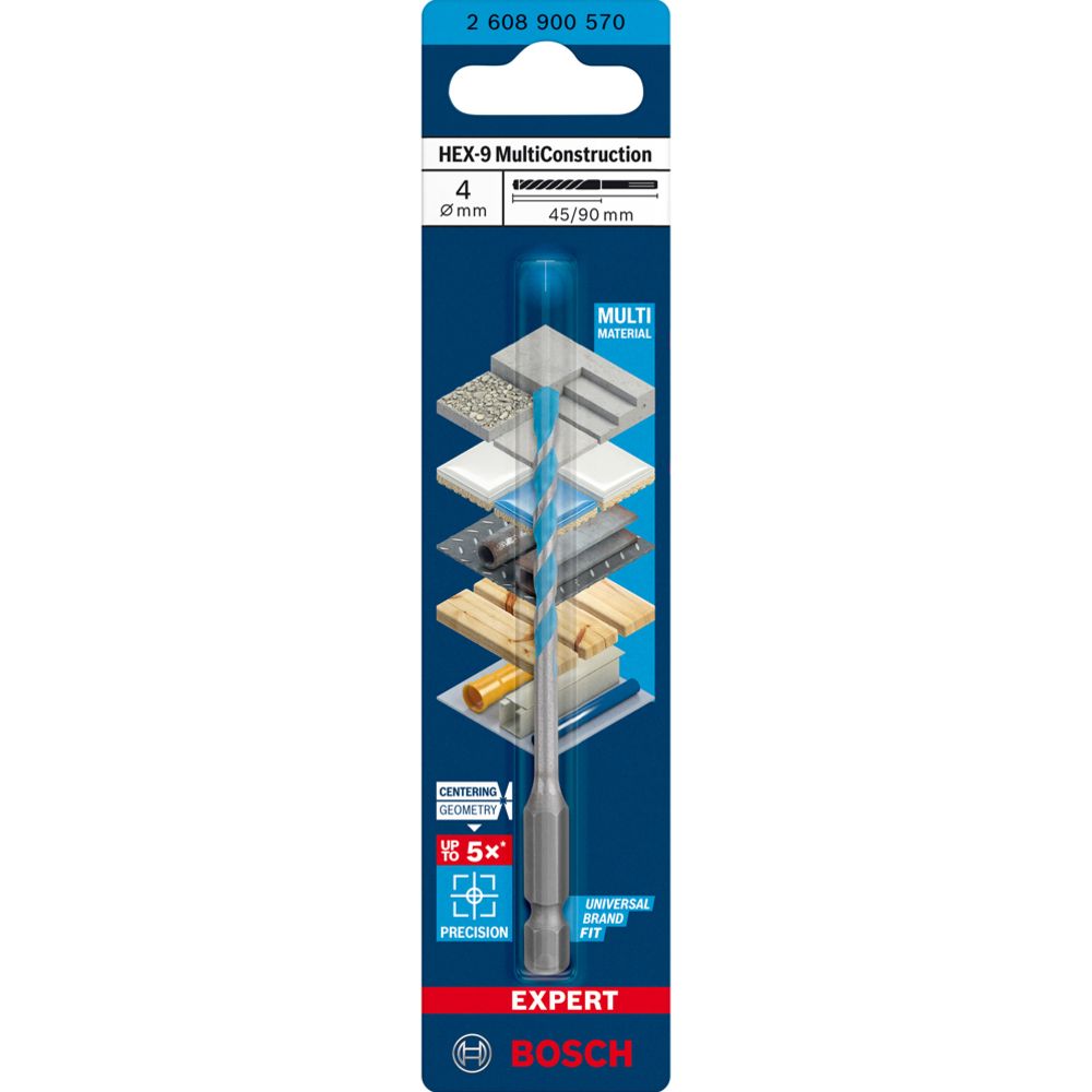 Bosch EXPERT HEX-9 MultiConstruction poranterä 6 x 60 x 100 mm