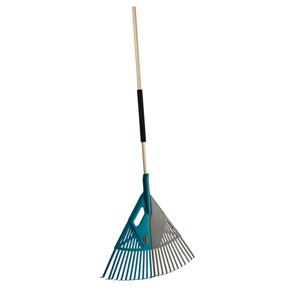 Yardworks 3-in-1 lövräfsa med träskaft