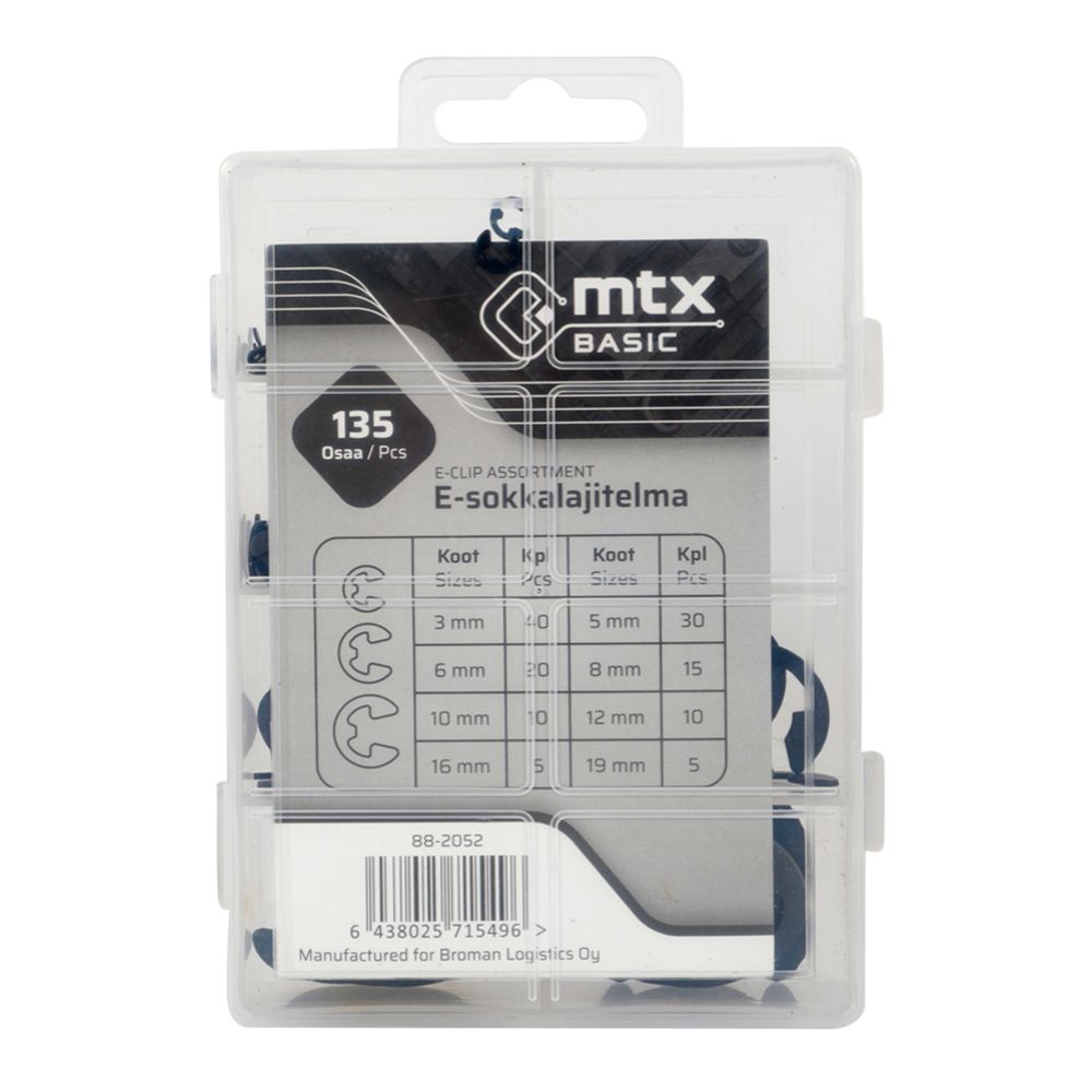 MTX Basic E-låsringar 135 delar