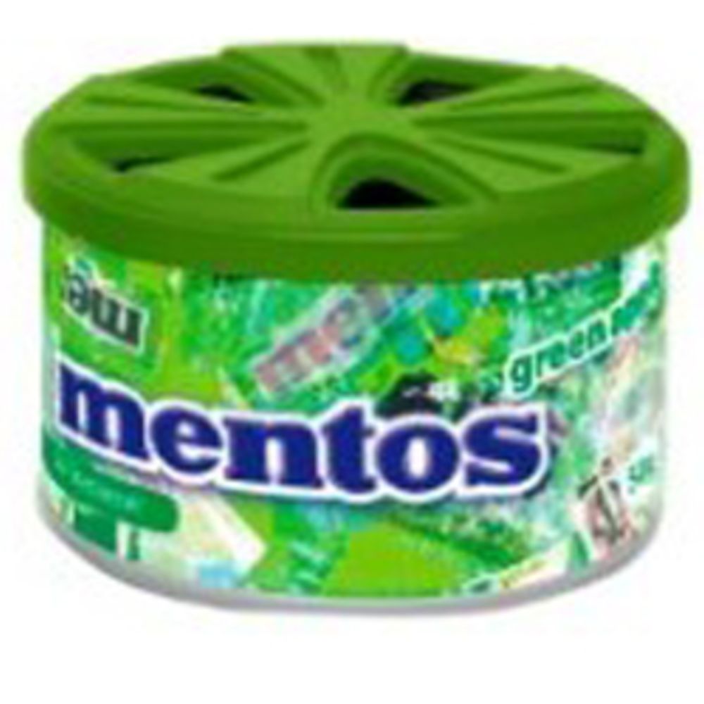 Mentos luftfräschare gelburk green apple