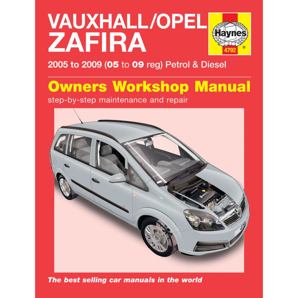 Korjausopas Zafira 06-09 englanninkielinen