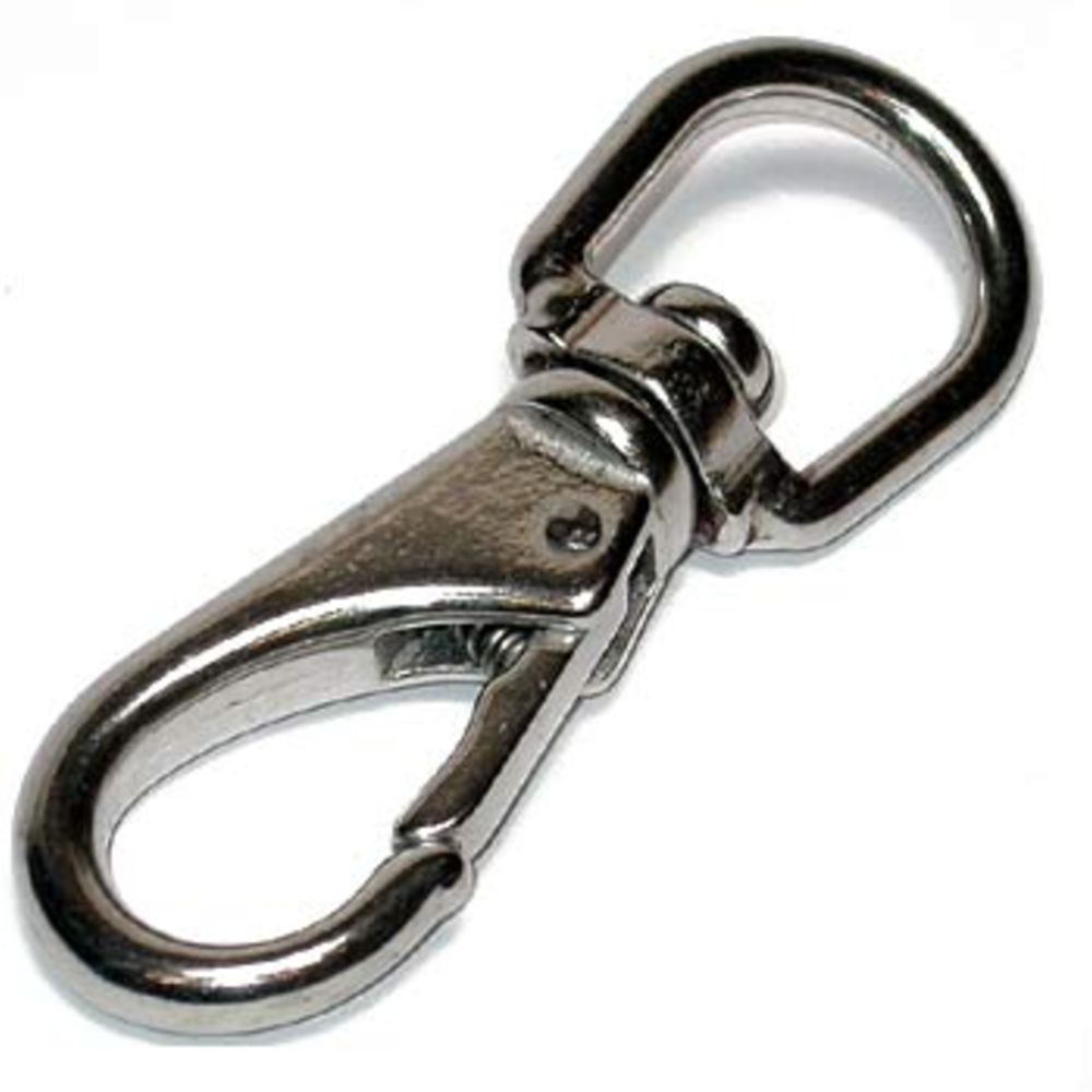 Naviquest karbinhake med lekare 85 mm AISI 316