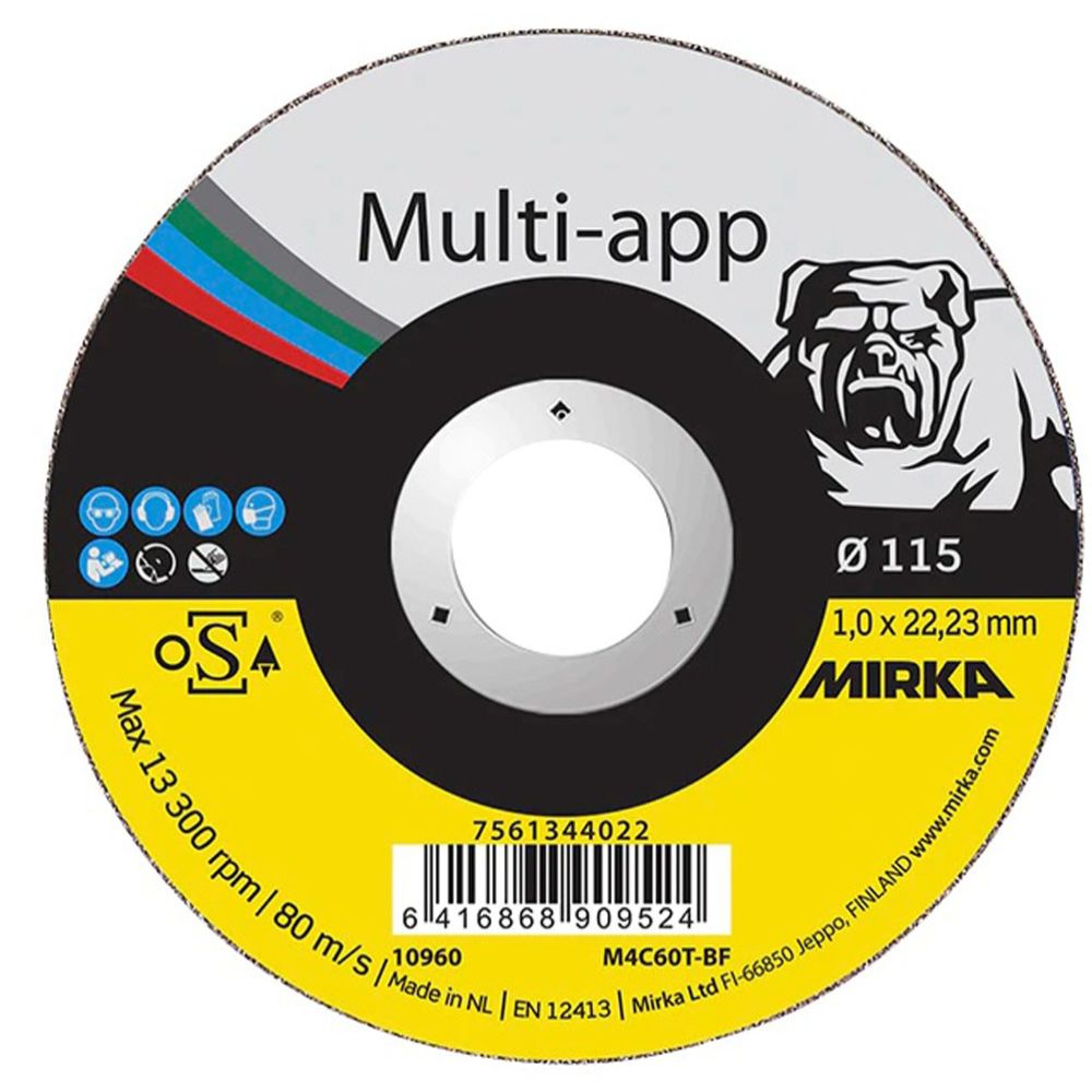 Mirka Multi-app katkaisulaikka teräs/kivi/RST/laatta 1,0 x 115 mm