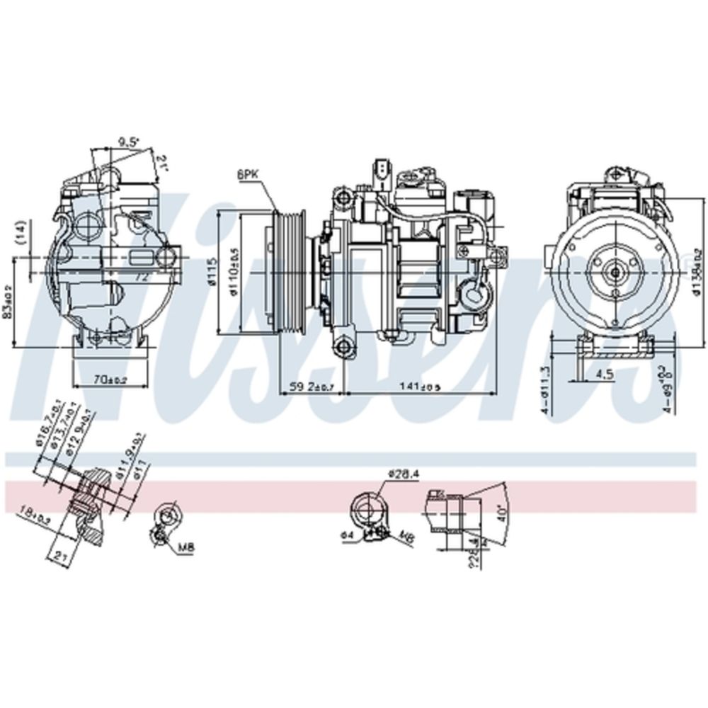 Ilmastointilaitteen kompressori 30-00313