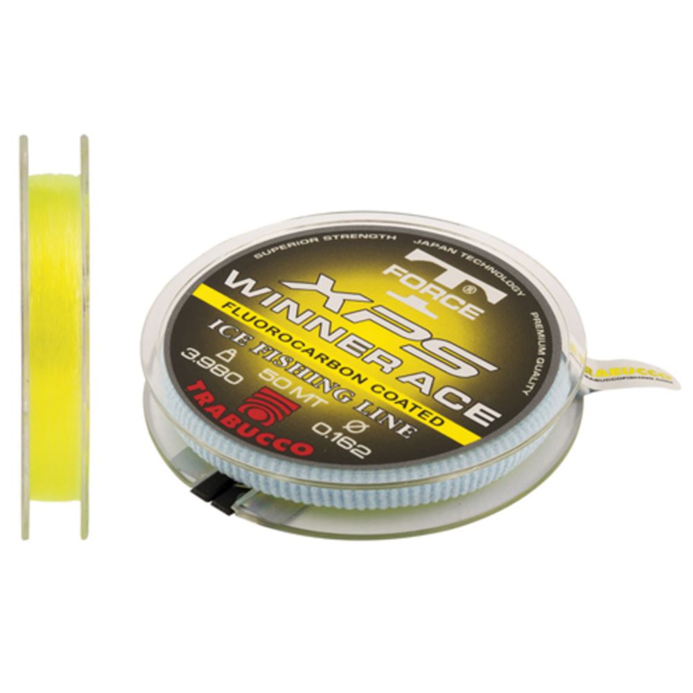 Trabucco TF XPS Winner Ace 50 m pilkkisiima keltainen