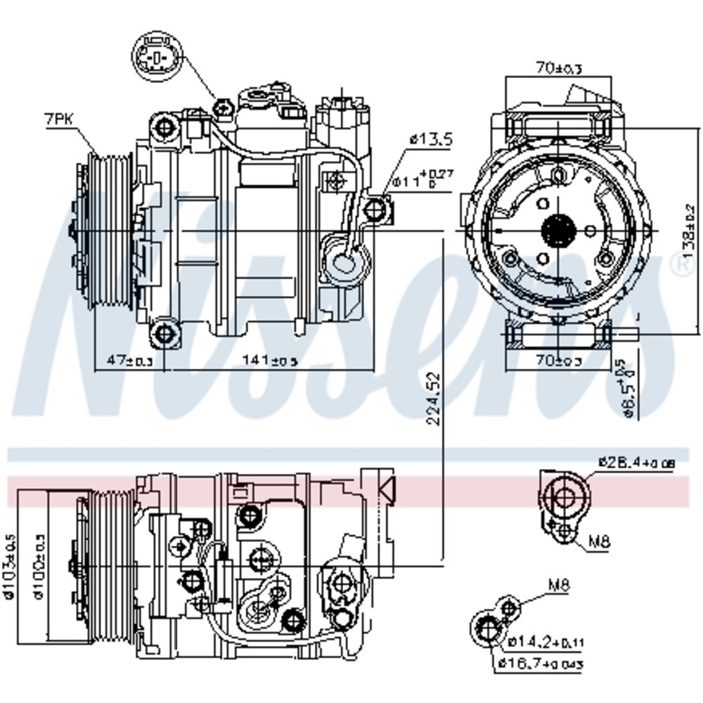 Ilmastointilaitteen kompressori 30-04423