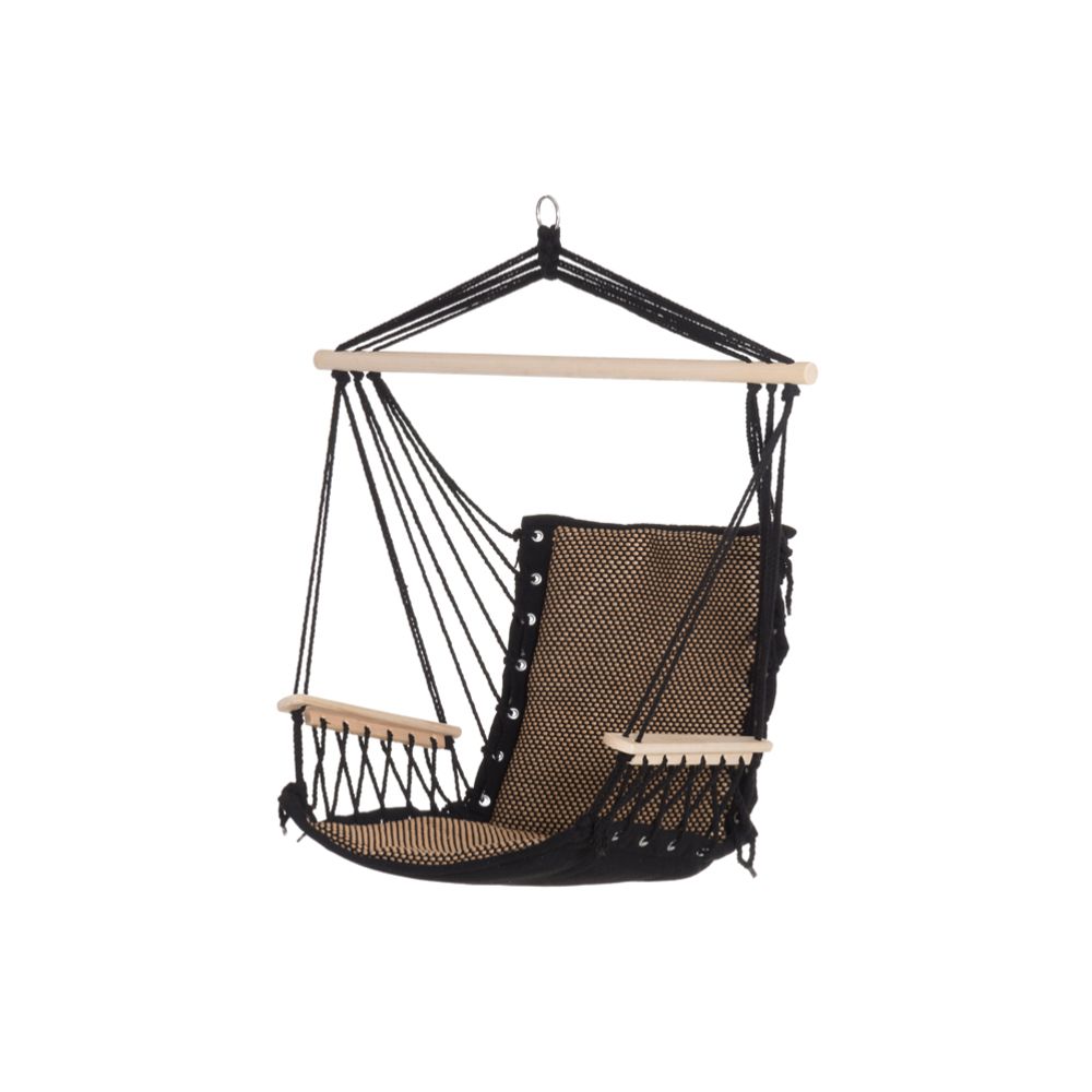 4Living käetugedega ripptool, must