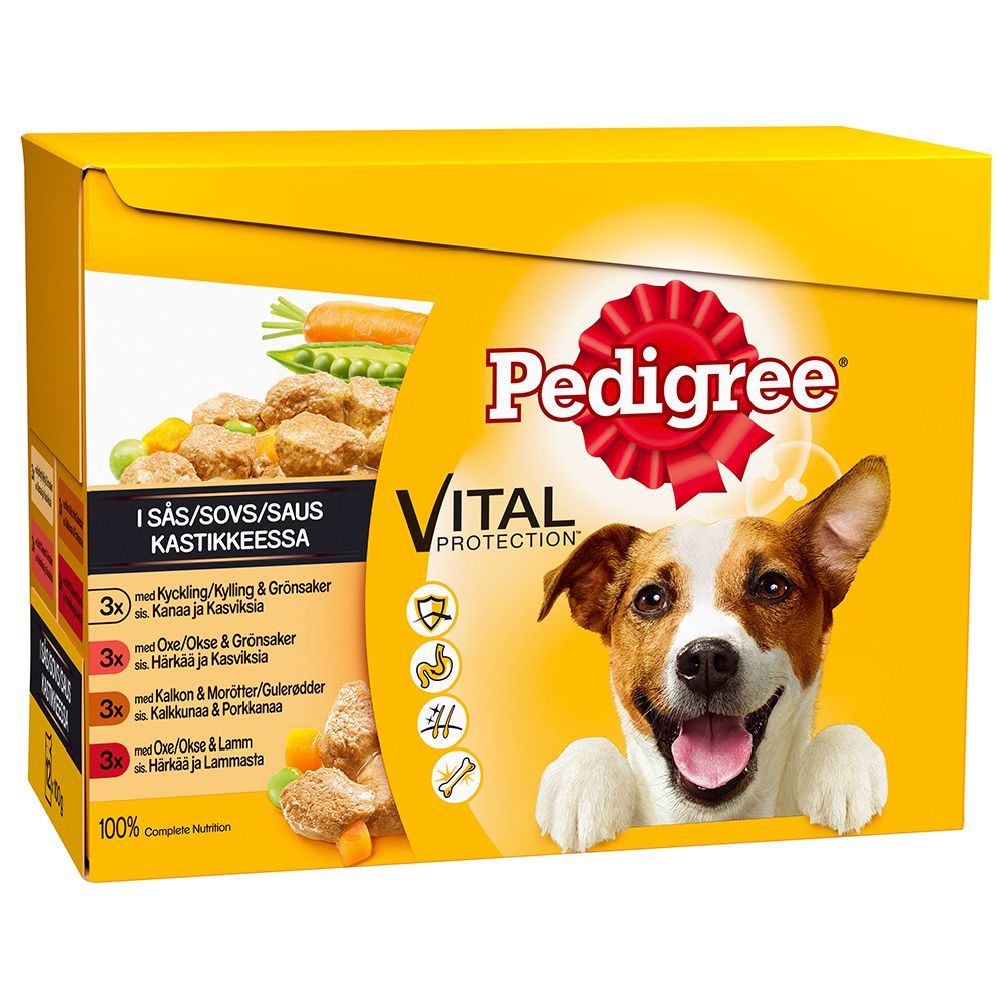 Pedigree kastikelajitelma 12 x 100 g