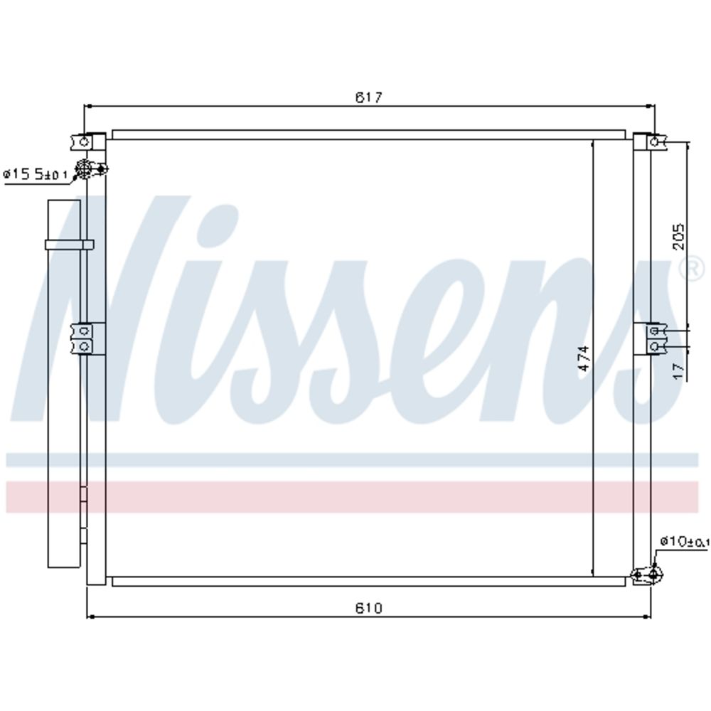 Ilmastointilaitteen lauhdutin 30-00422