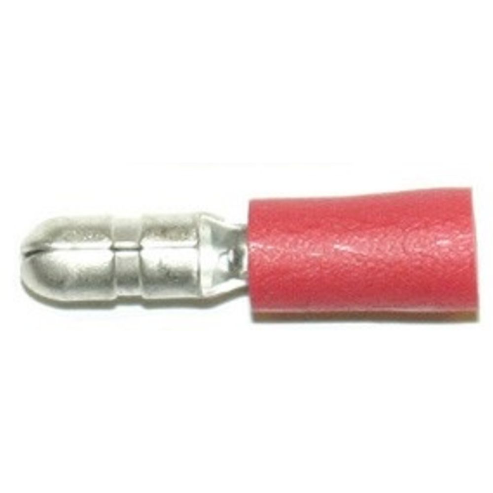 Abiko A1504HA pistik-liitmik 4 mm isane punane 50 tk