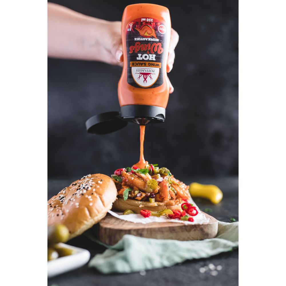 Poppamies Wing Sauce Hot 340 g
