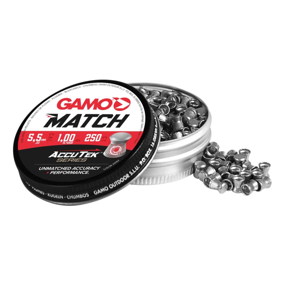 Gamo AccuTek Match 5,5 mm luoti 250 kpl