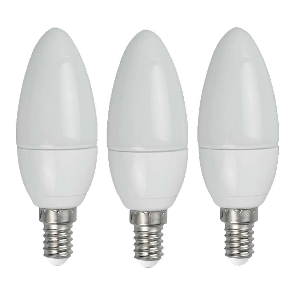 Led Energie C37 küünlalamp E14 5W 3-pakk