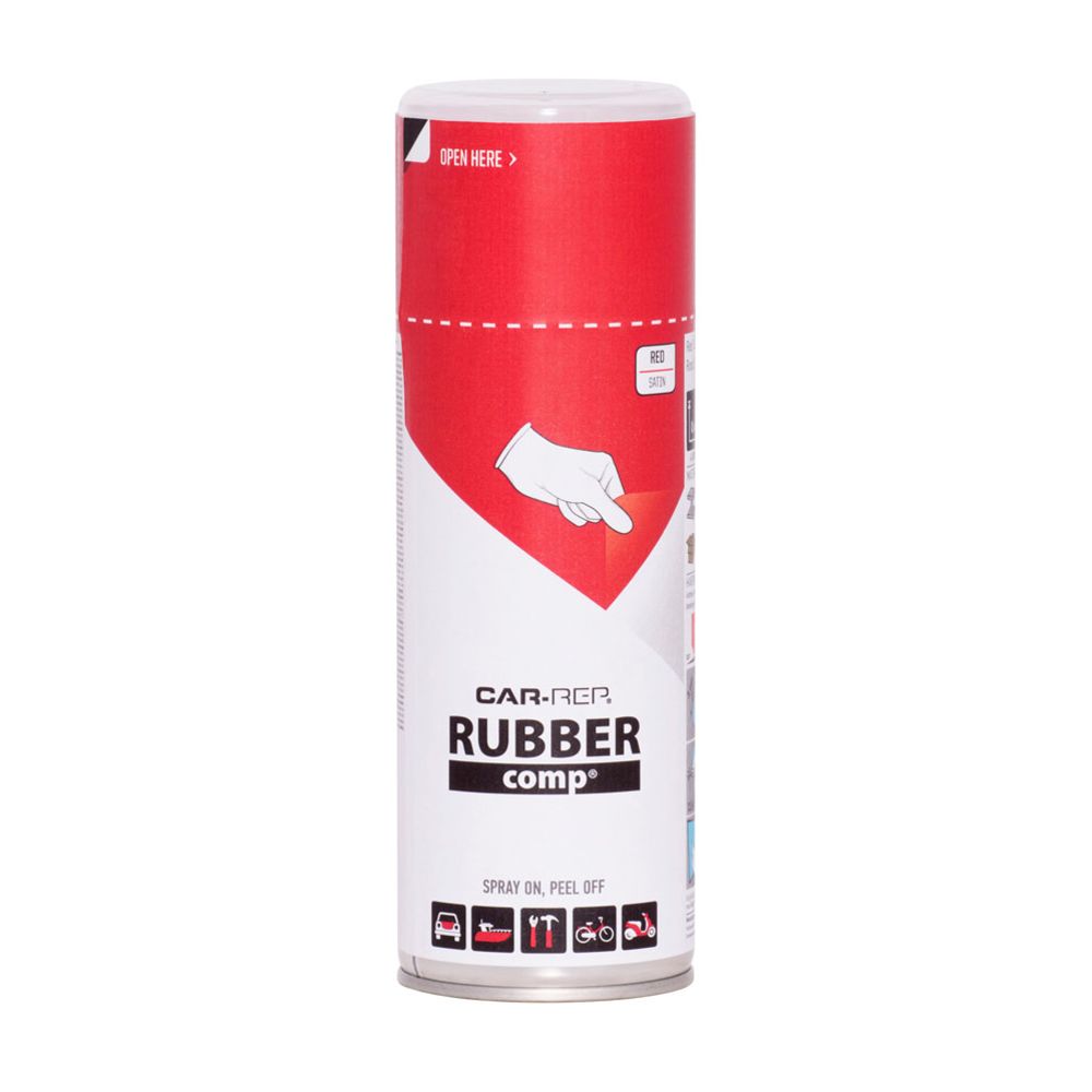 RUBBERcomp gummifärg, röd 400 ml