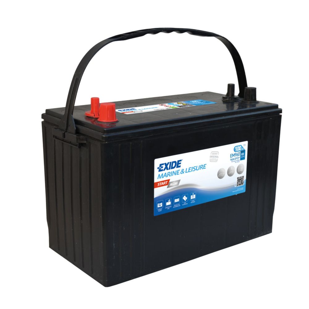 Exide Start AGM batteri EM960 100 Ah / 800 A L330 x B175 x H240 +-