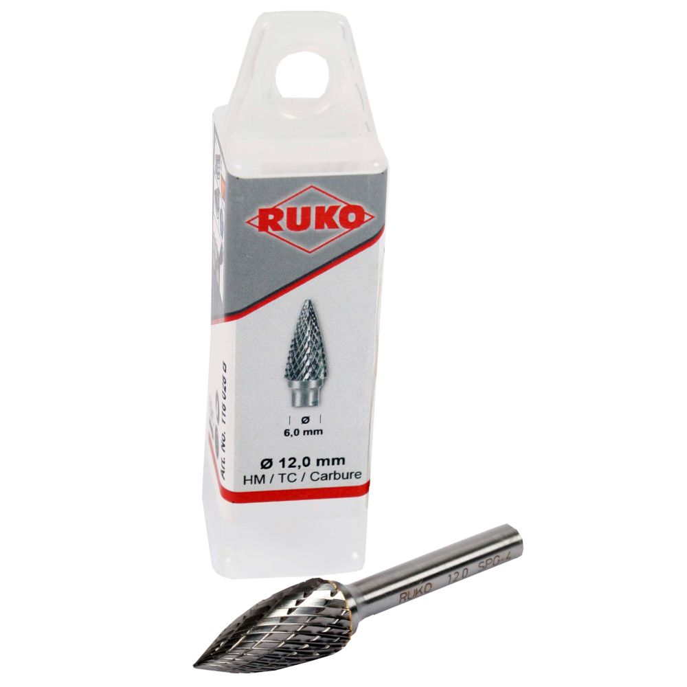 Ruko hårdmetallfil konisk 12 mm